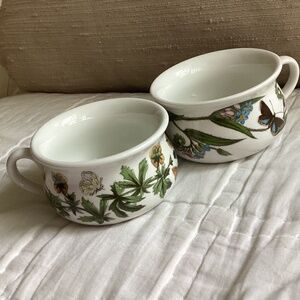 SET OF 2 VINTAGE PORTMEIRION BOTANIC GARDEN ESPRESSO CUPS